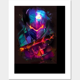 Neon Berserker Posters and Art